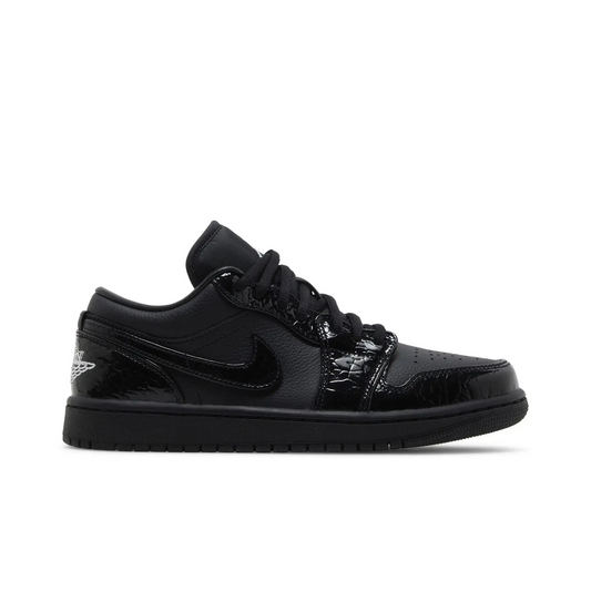 Jordan 1 Low SE Patent Elephant Black (Women's) sneaker 1 - stylecode HJ7743-010