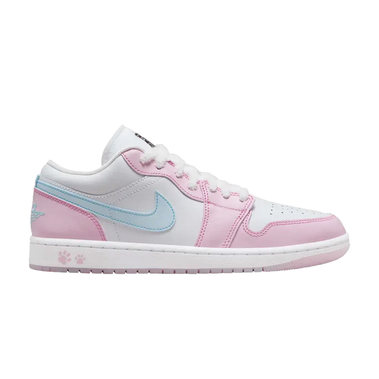Jordan 1 Low SE Paw Print Pink Foam (Women's) sneaker 1 - stylecode HM3706-141