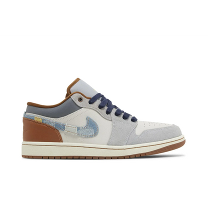 Jordan 1 Low SE Phantom Repaired Denim Swoosh sneaker 1 - stylecode FZ5042-041
