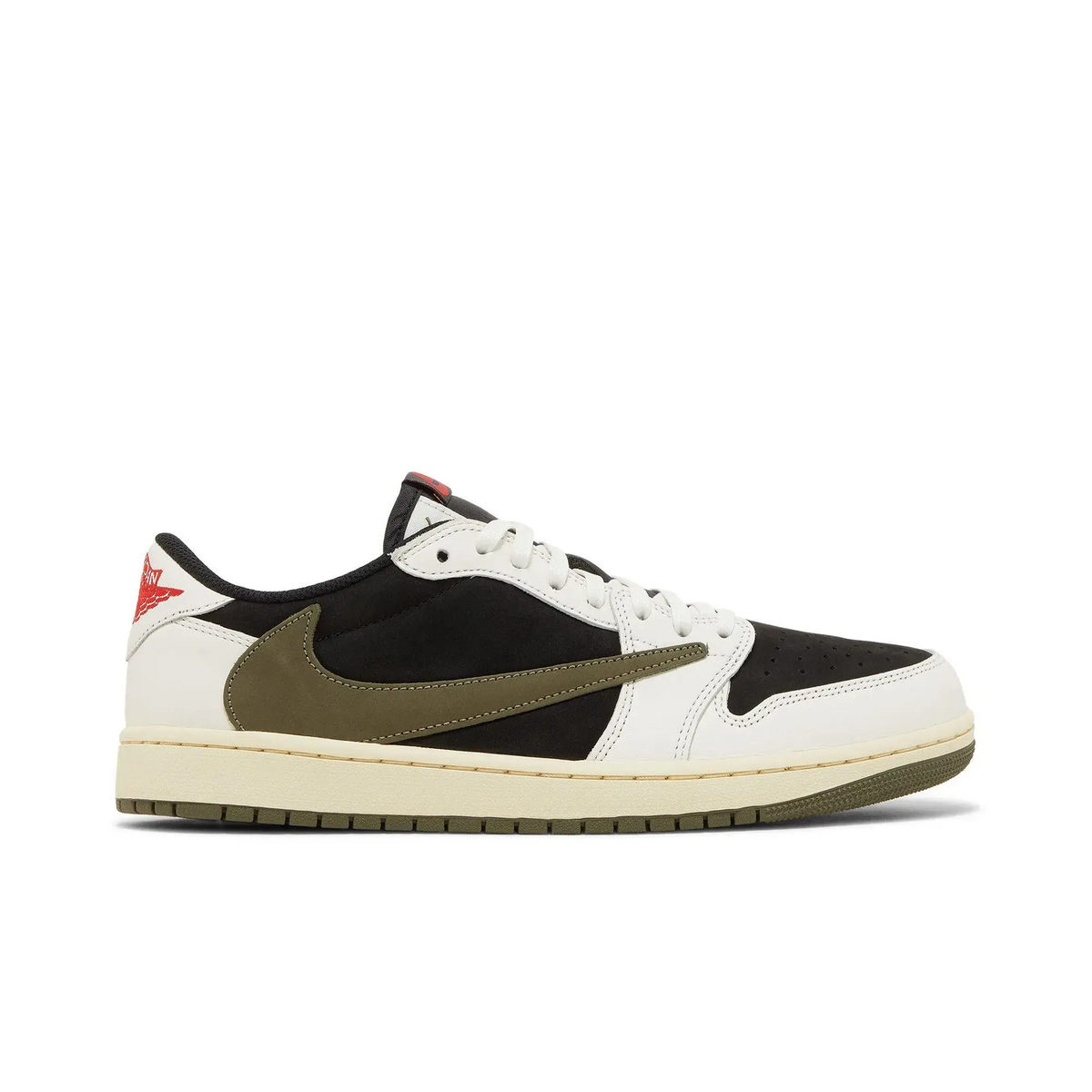 Jordan 1 Retro Low OG SP Travis Scott Olive (Women's) sneaker 1 - stylecode DZ4137-106
