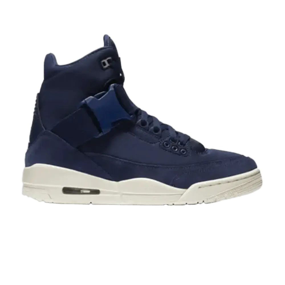 Jordan 3 Retro Explorer XX Midnight Navy Light Cream (Women's) sneaker 1 - stylecode BQ0006-401