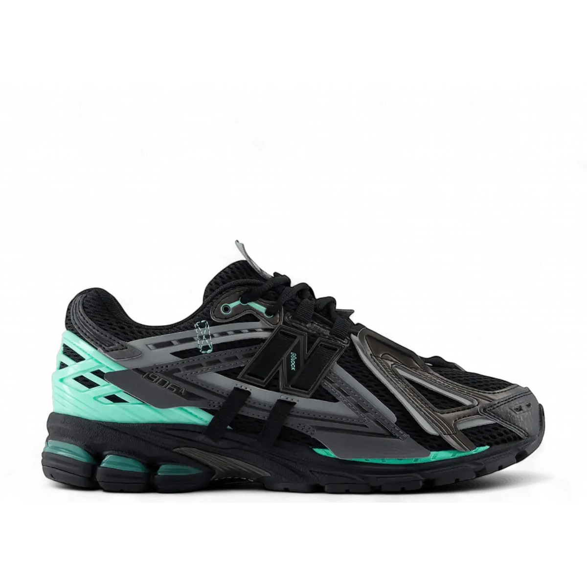 New Balance 1906A Tech Explosion Black Bright Mint sneaker 1 - stylecode U19063Y0