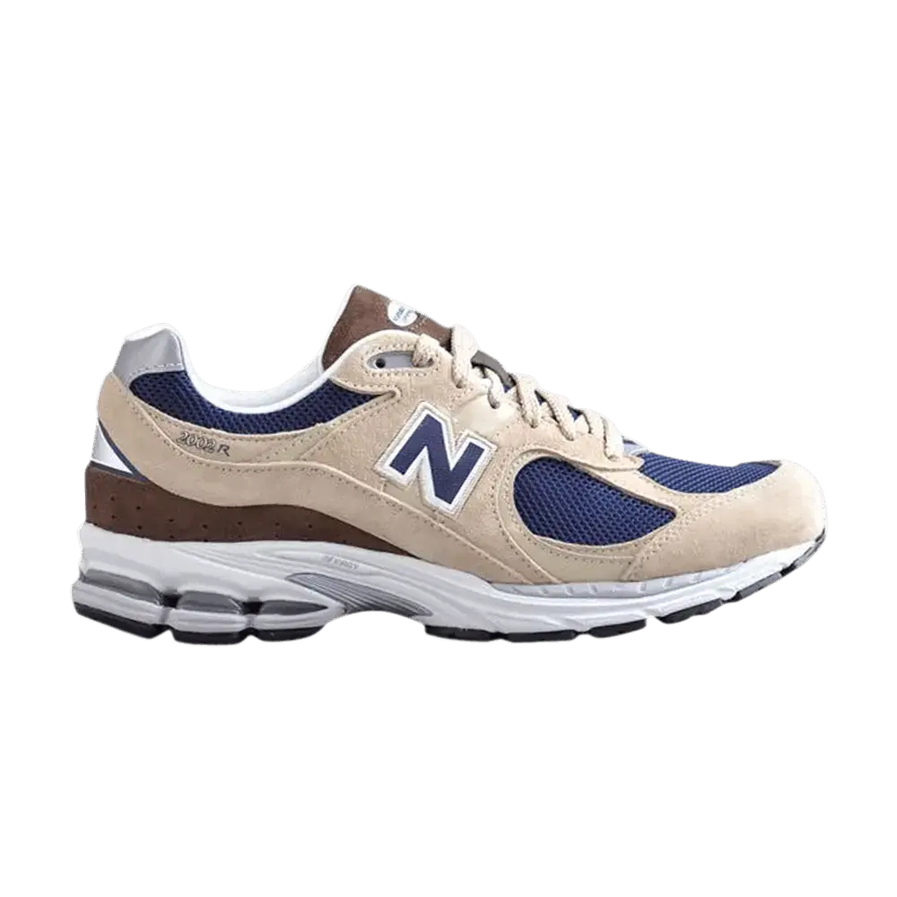 New Balance 2002R Beige Navy Blue sneaker 1 - stylecode ML2002R5