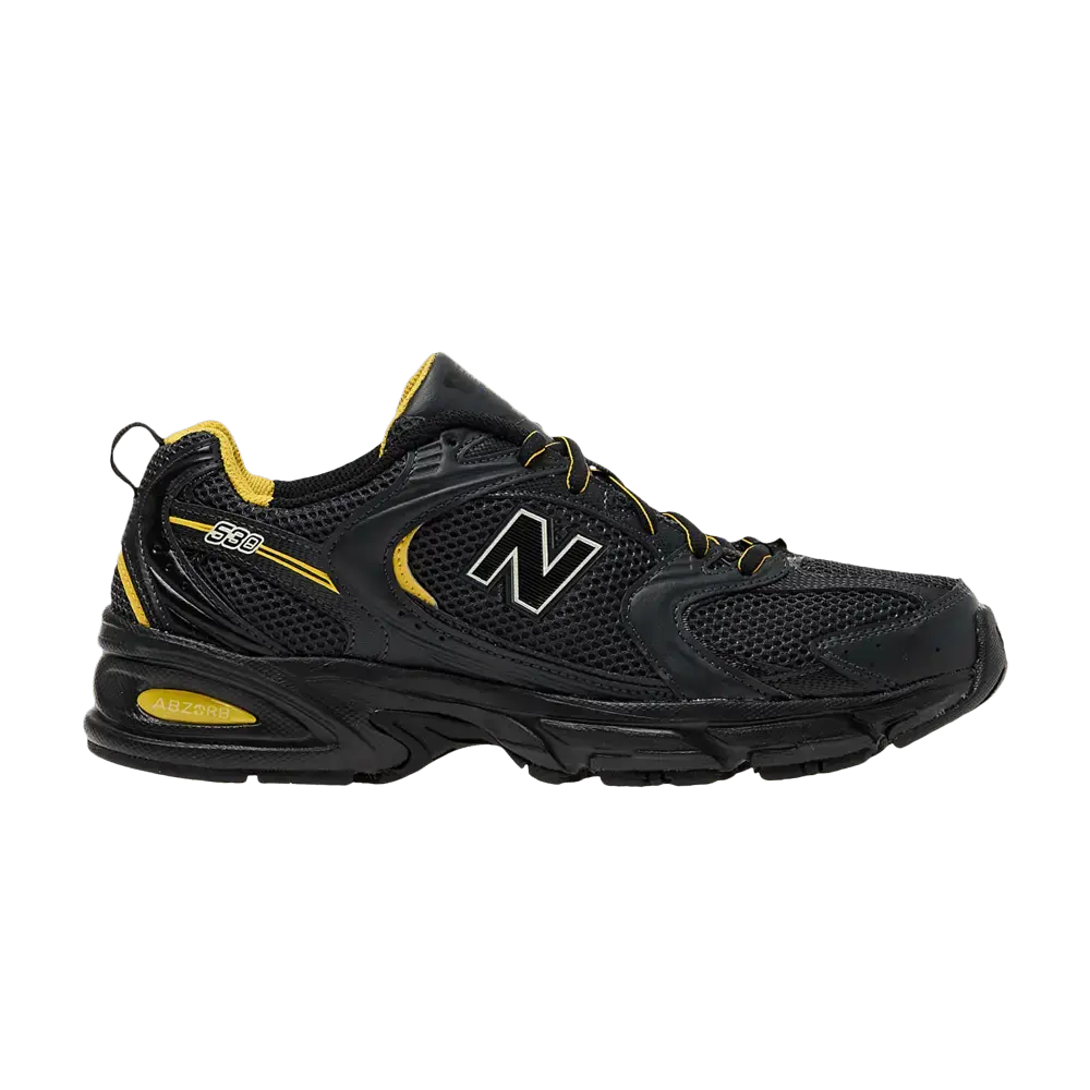 New Balance 530 Black Yellow sneaker 1 - stylecode MR530ZBG