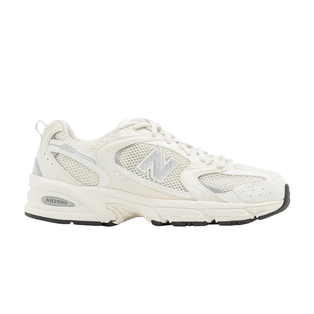 New Balance 530 Cream White Silver sneaker 1 - stylecode MR530LZ