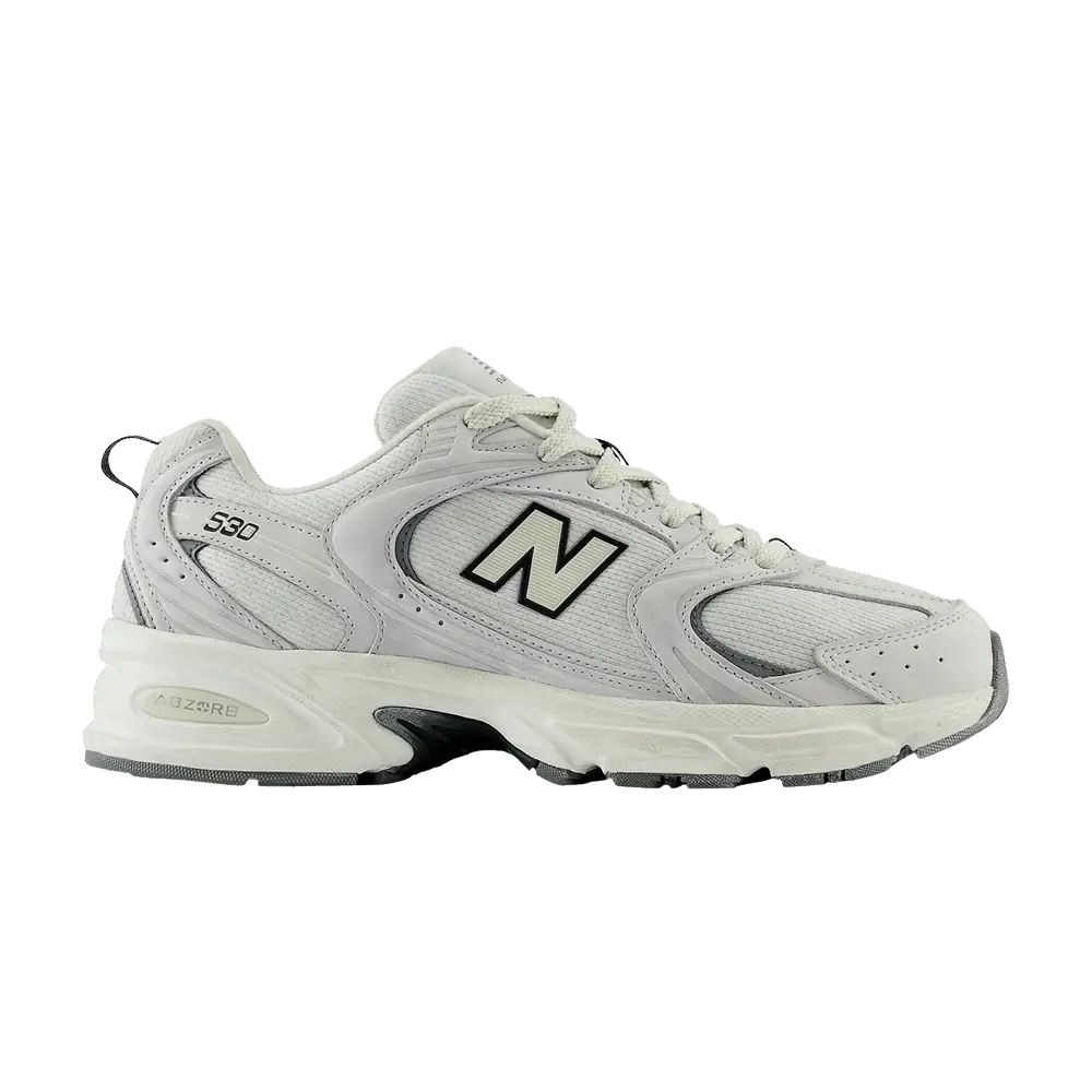 New Balance 530 Light Grey Distressed sneaker 1 - stylecode MR530DG