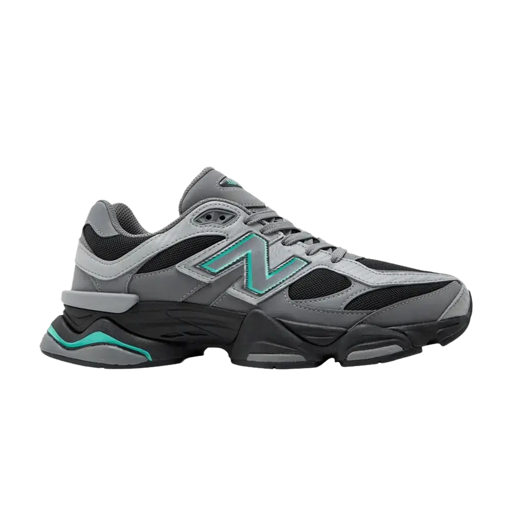 New Balance 9060 JD Exclusive Grey Black Teal sneaker 1 - stylecode U9060JBJ
