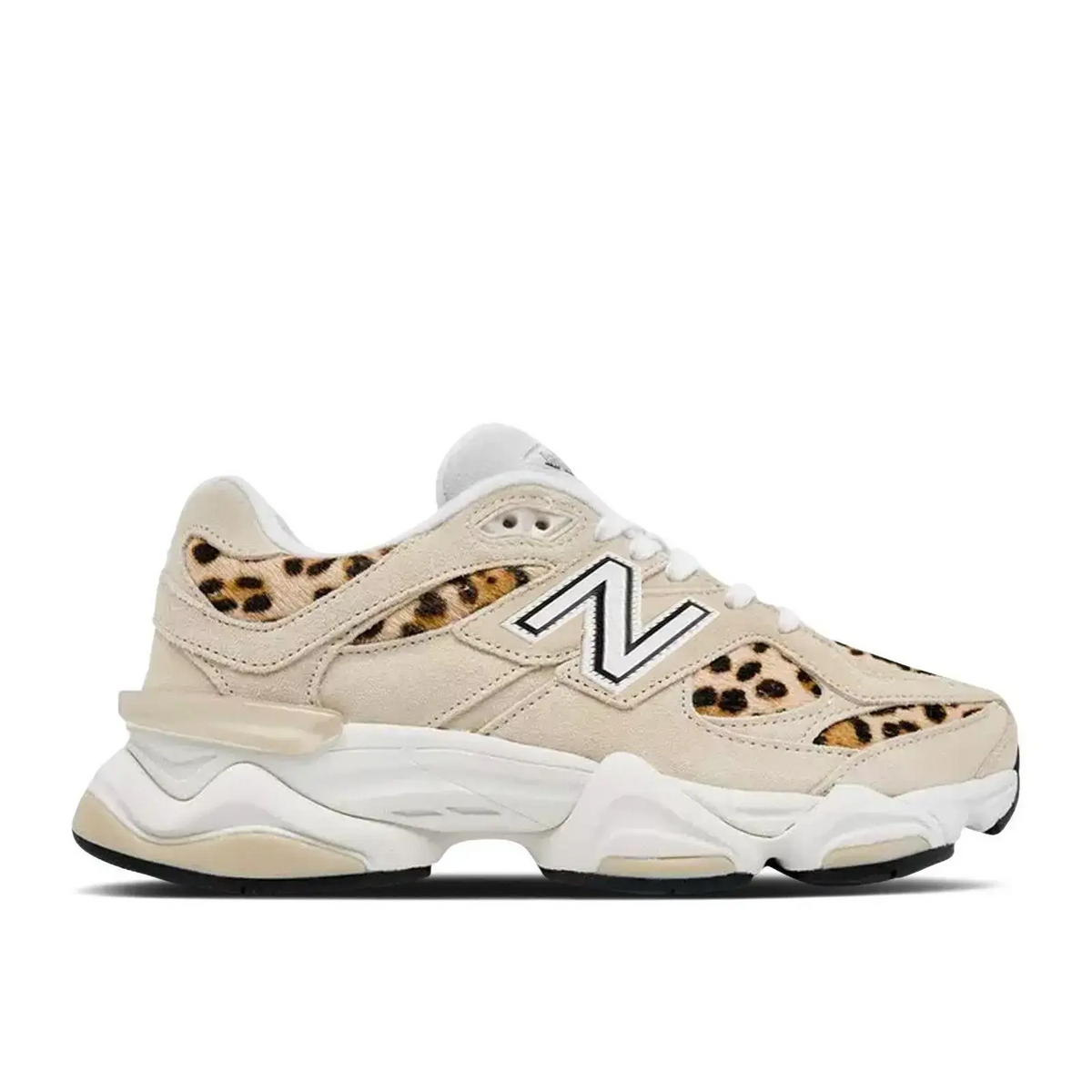 New Balance 9060 Tan Leopard White sneaker 1 - stylecode U90605NT
