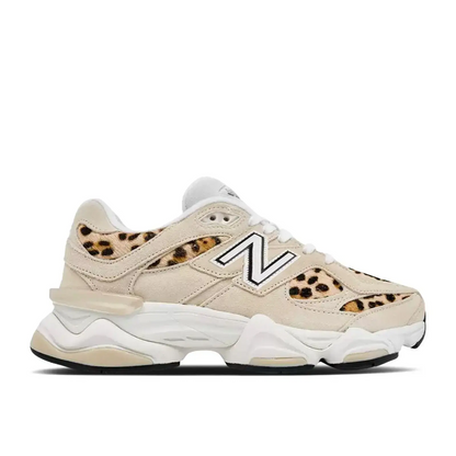 New Balance 9060 Tan Leopard White sneaker 1 - stylecode U90605NT