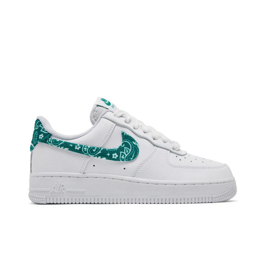Nike Air Force 1 Low '07 Essential White Green Paisley (Women's) sneaker 1 - stylecode DH4406-102