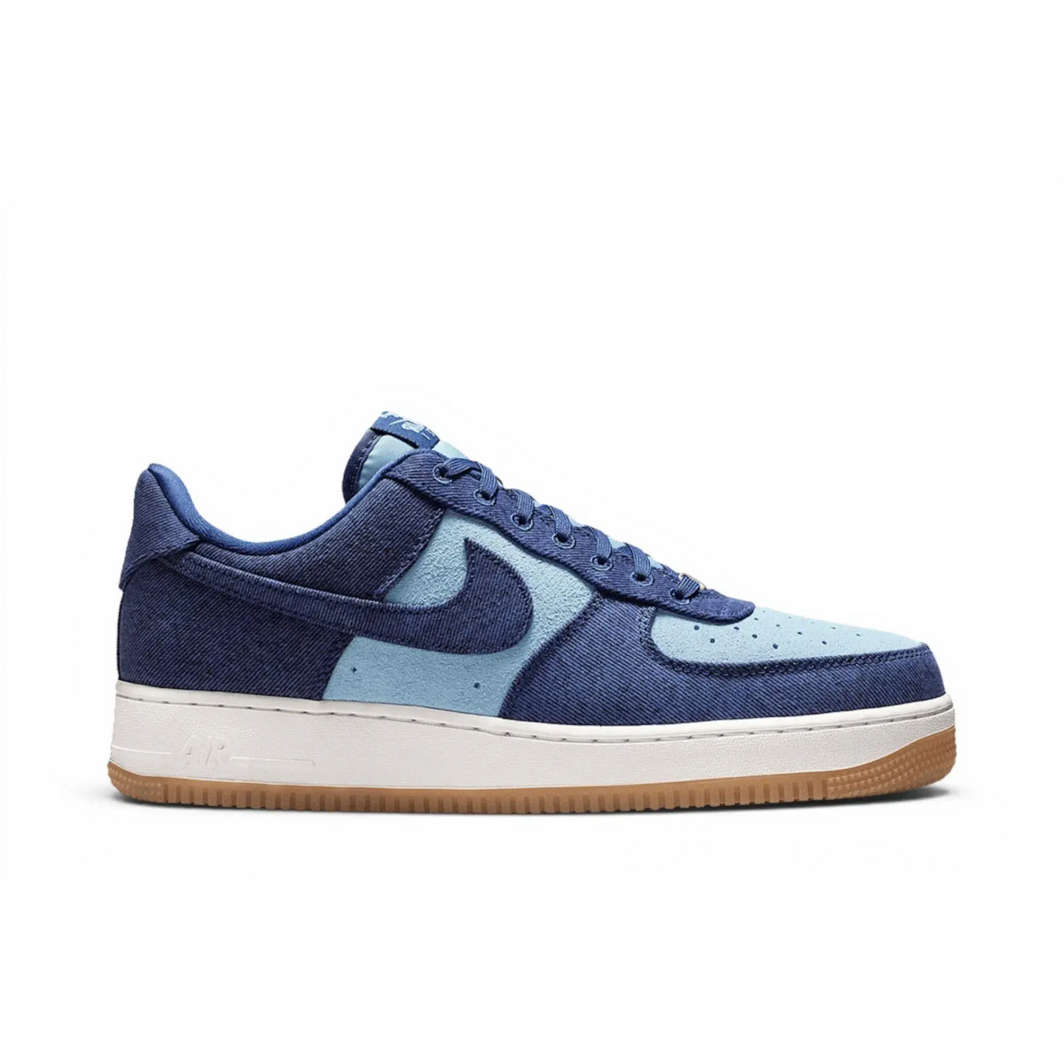 Nike Air Force 1 Low '07 LV8 Denim Navy Worn Blue sneaker 1 - stylecode IR0951-400