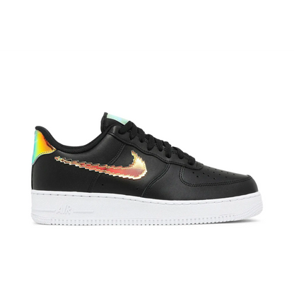Nike Air Force 1 Low '07 LV8 Iridescent Pixel Swoosh Black sneaker 1 - stylecode CV1699-002