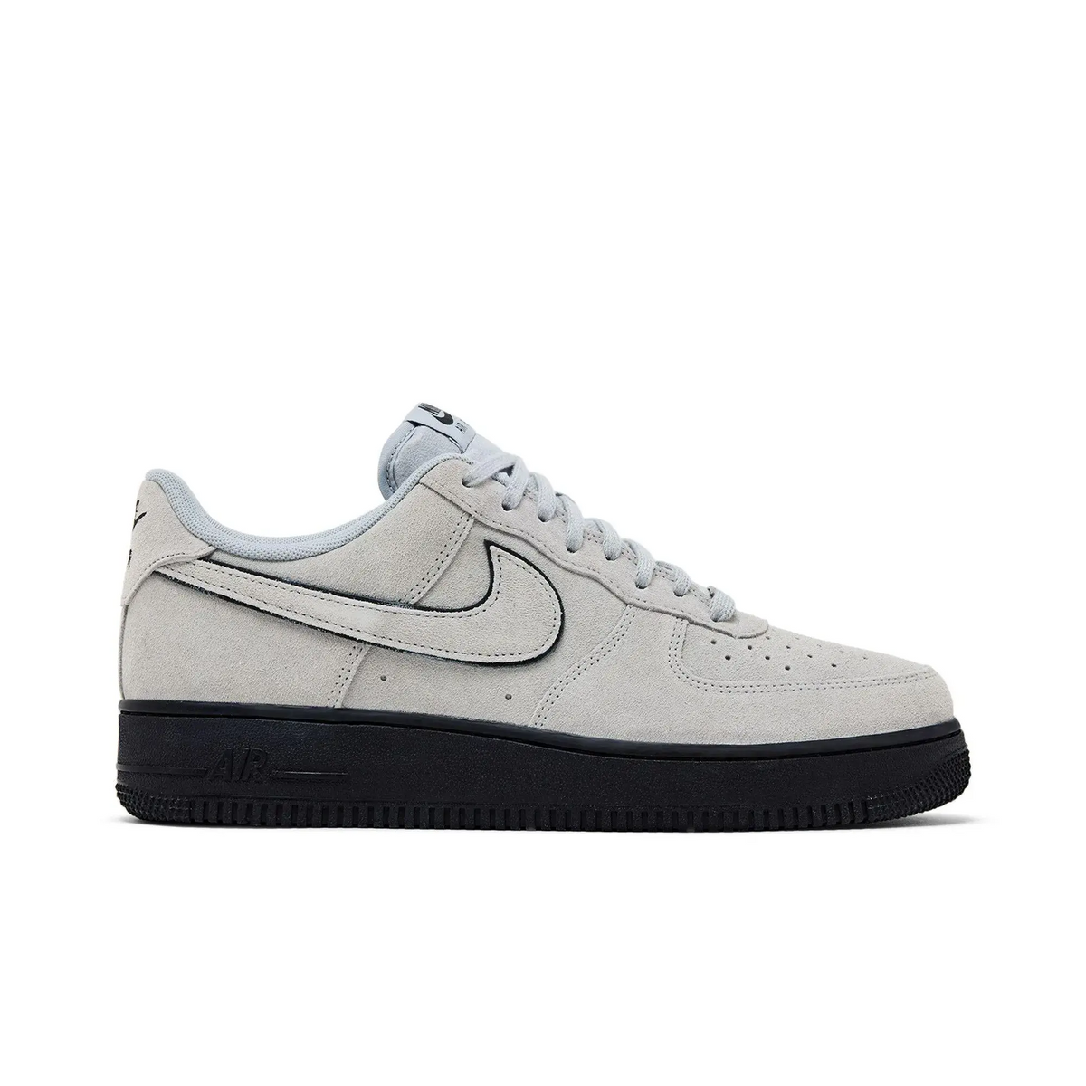 Nike Air Force 1 Low '07 LV8 Light Smoke Grey Suede Black sneaker 1 - stylecode HQ1966-001