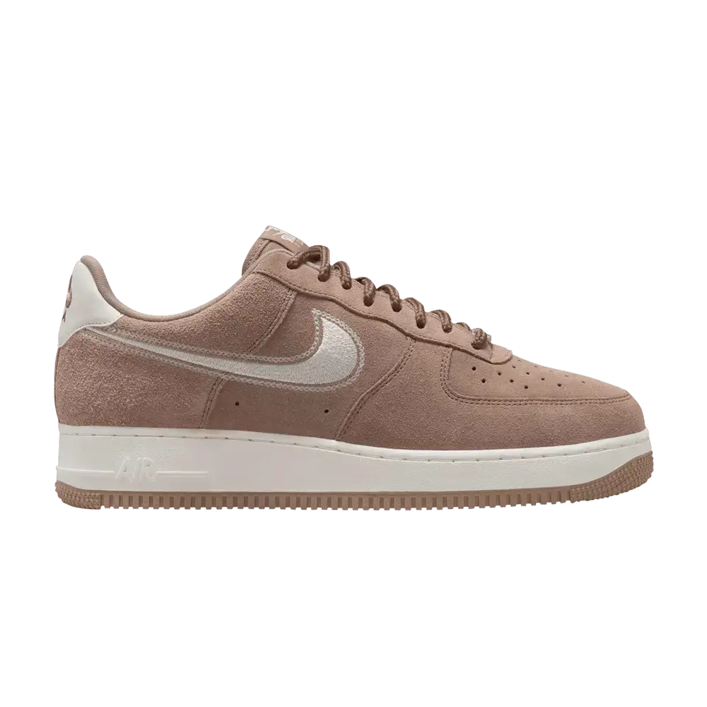 Nike Air Force 1 Low '07 LV8 Mink Brown Embroidered Swoosh sneaker 1 - stylecode HJ4465-200