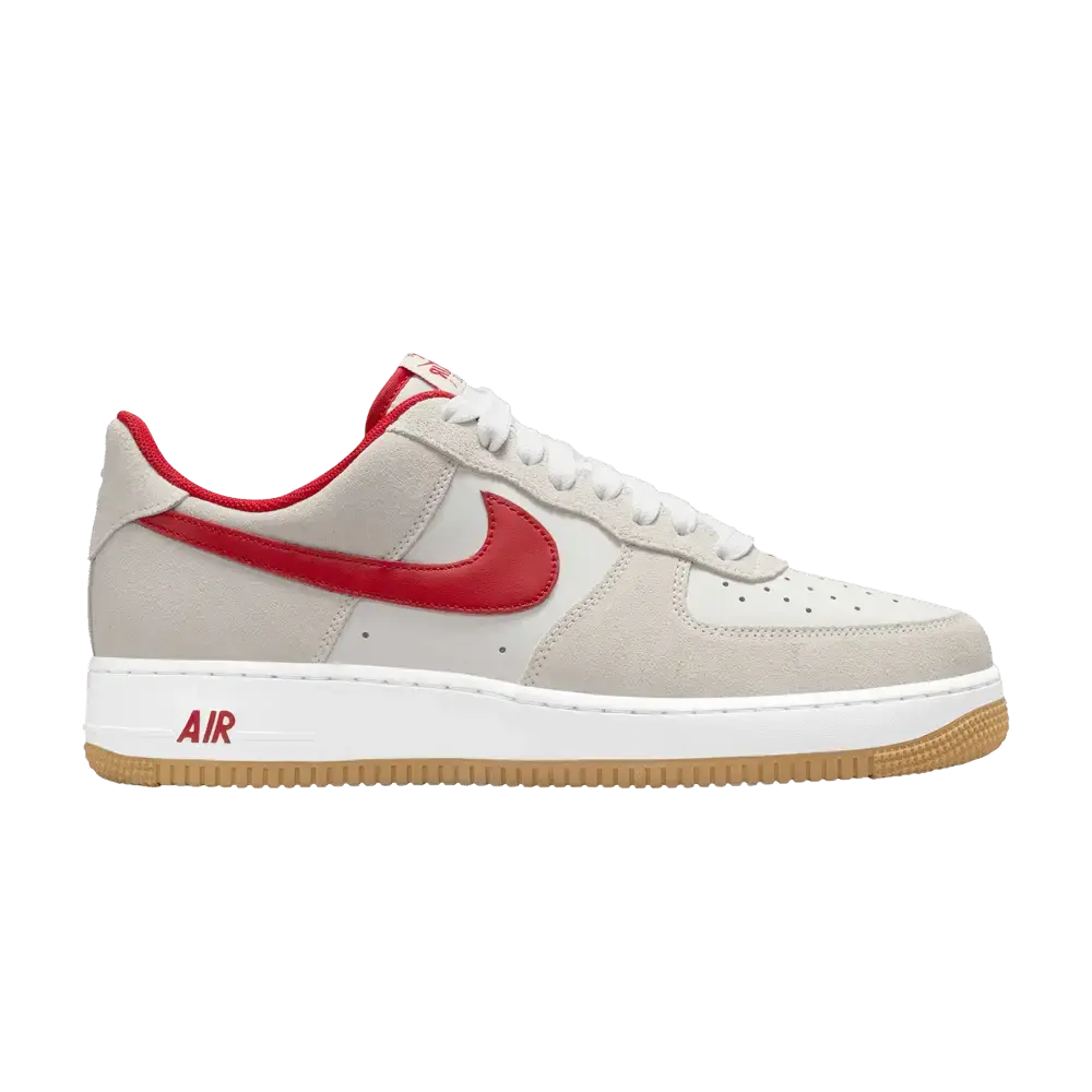 Nike Air Force 1 Low '07 LV8 Summit White Varsity Red Gum sneaker 1 - stylecode IB6388-101
