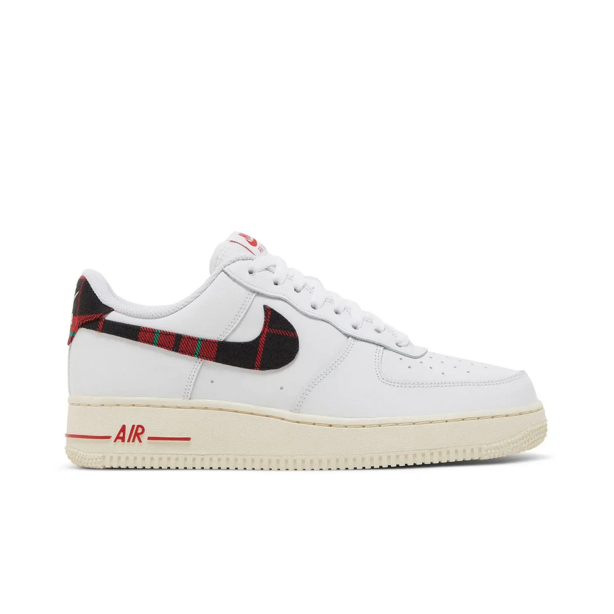 Nike Air Force 1 Low '07 LV8 Tartan Plaid White University Red sneaker 1 - stylecode DV0789-100
