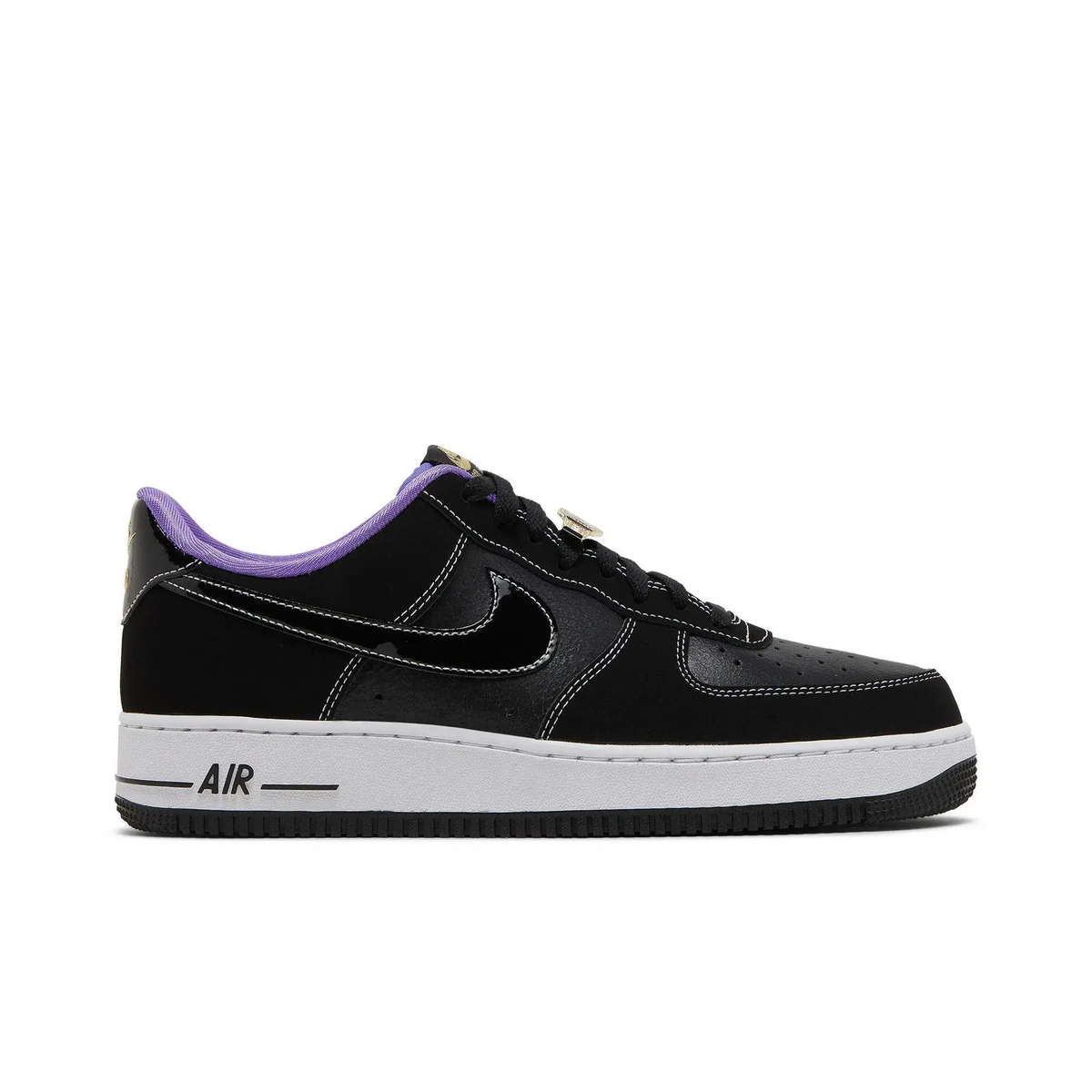 Nike Air Force 1 Low '07 LV8 World Champ Black Purple sneaker 1 - stylecode DR9866-001