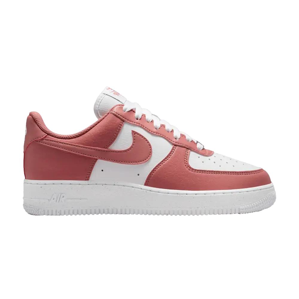 Nike Air Force 1 Low '07 Next Nature White Metallic Silver Canyon Pink (Women's) sneaker 1 - stylecode DV3808-115