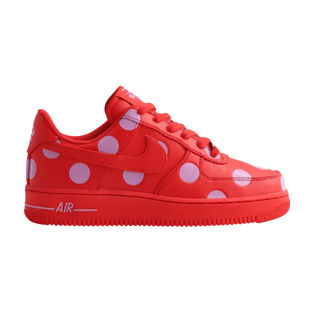 Nike Air Force 1 Low '07 Polka Dots Red Light Magenta (Women's) sneaker 1 - stylecode IR8647-600