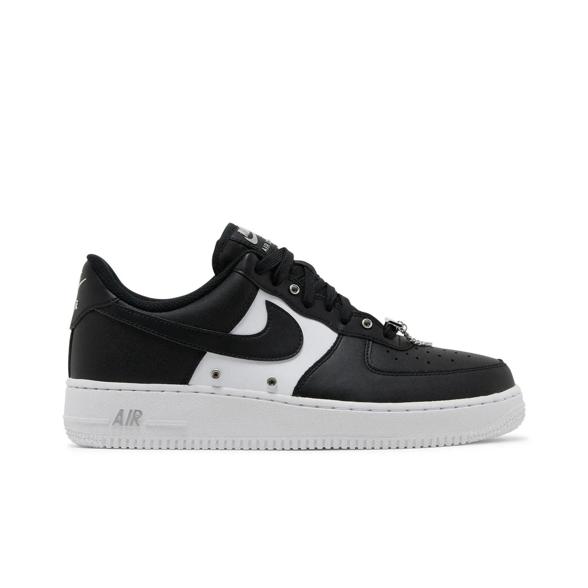 Nike Air Force 1 Low '07 PRM Black White Metallic Silver sneaker 1 - stylecode DA8571-001