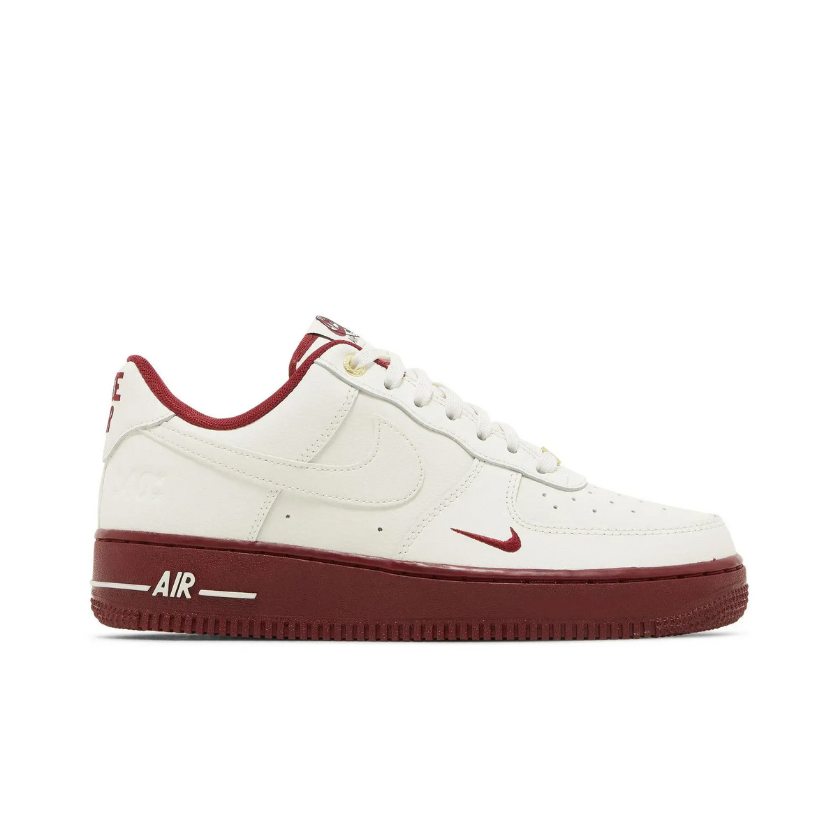 Nike Air Force 1 Low '07 SE 40th Anniversary Edition Sail Team Red (Women's) sneaker 1 - stylecode DQ7582-100