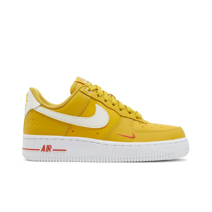 Nike Air Force 1 Low '07 SE 40th Anniversary Yellow Ochre Mini Swoosh (Women's) sneaker 1 - stylecode DQ7582-700