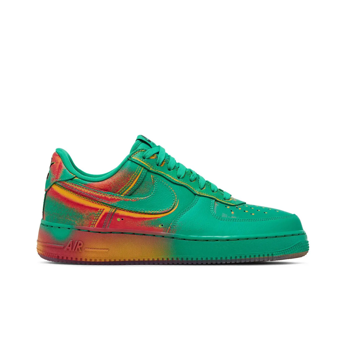 Nike Air Force 1 Low '07 Stadium Green Crimson sneaker 1 - stylecode IB6834-300