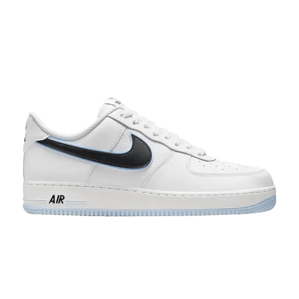 Nike Air Force 1 Low '07 White Black Hydrogen Blue sneaker 1 - stylecode IQ7593-100