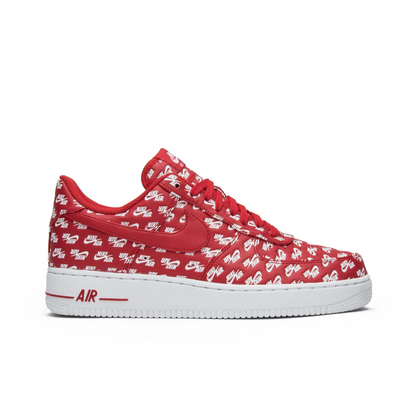 Nike Air Force 1 Low All Over Logo Red sneaker 1 - stylecode AH8462-600