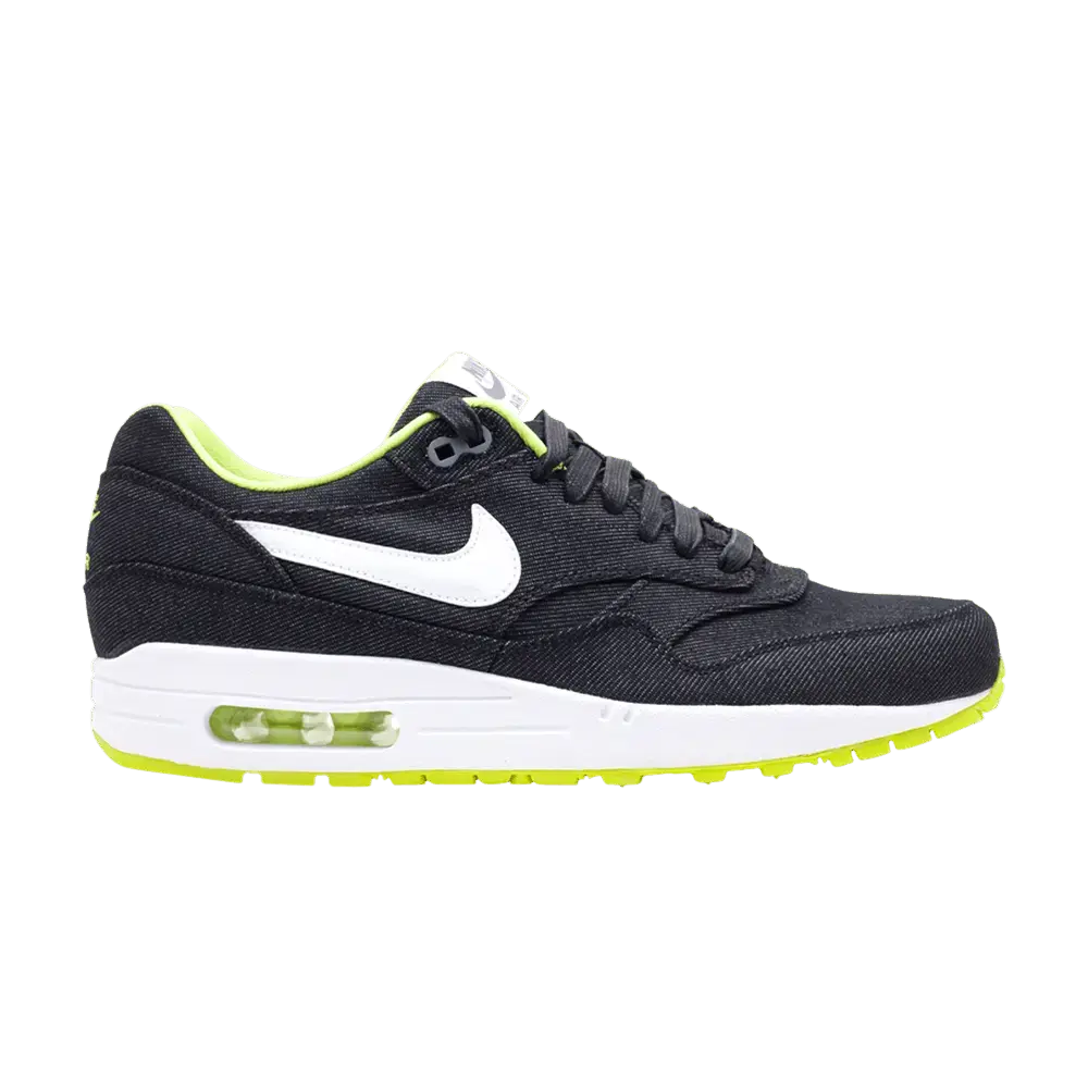 Nike Air Max 1 Black Denim Cyber sneaker 1 - stylecode 512033-019
