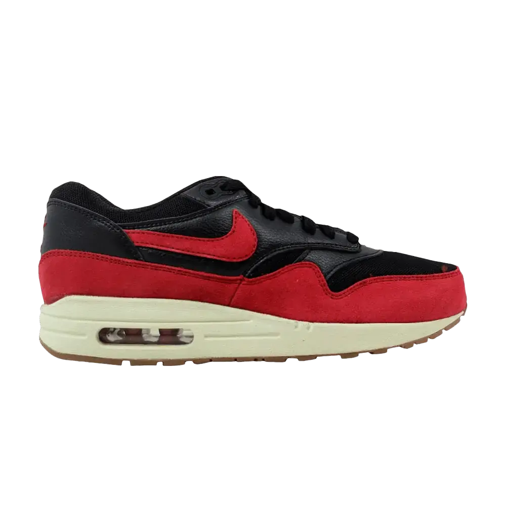 Nike Air Max 1 Black Red Sail (Women's) sneaker 1 - stylecode 599820-018