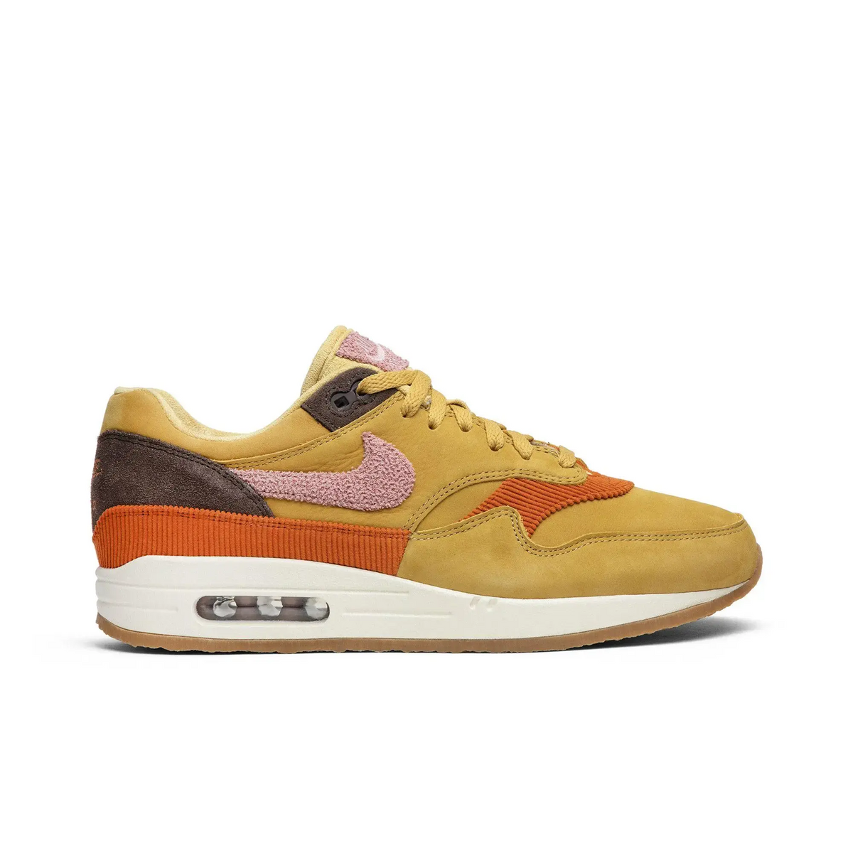 Nike Air Max 1 Crepe Wheat Gold Rust Pink sneaker 1 - stylecode CD7861-700