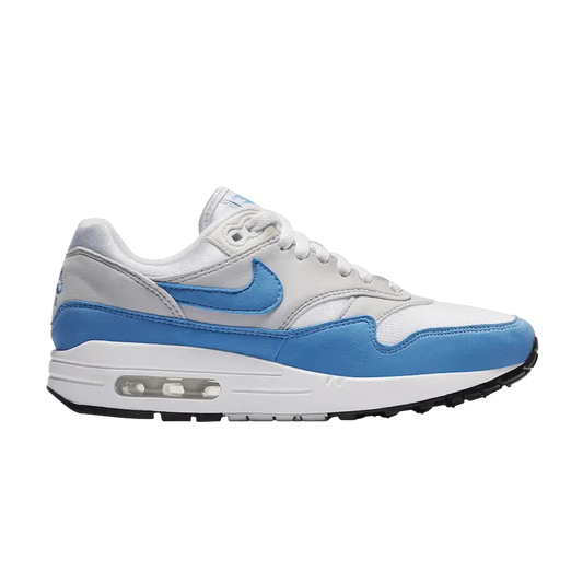 Nike Air Max 1 Essential White University Blue (Women's) sneaker 1 - stylecode BV1981-100