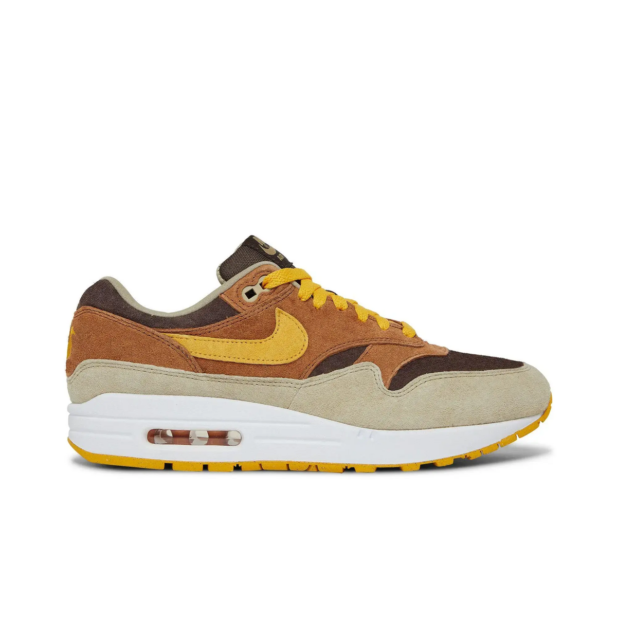 Nike Air Max 1 PRM Duck Pecan Yellow Ochre sneaker 1 - stylecode DZ0482-200