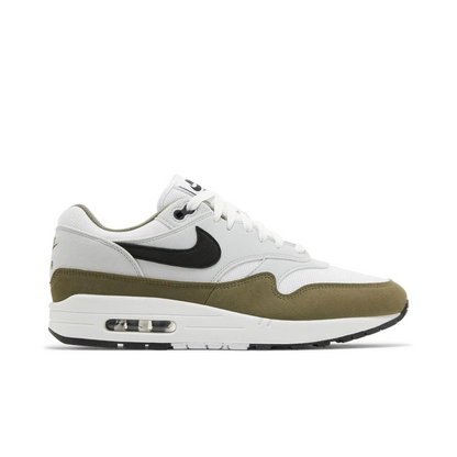 Nike Air Max 1 White Black Medium Olive sneaker 1 - stylecode FD9082-102