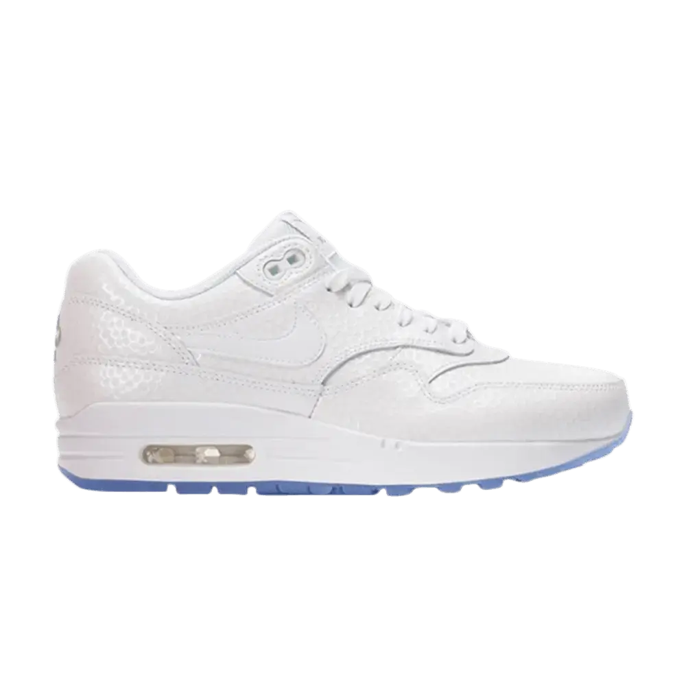 Nike Air Max 1 White Metallic Silver Ice (Women's) sneaker 1 - stylecode 454746-106