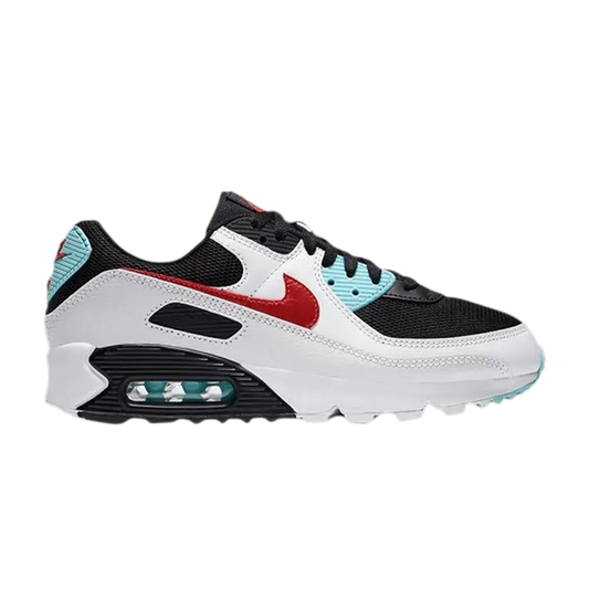 Nike Air Max 90 Aqua Red White Black (Women's) sneaker 1 - stylecode DA4290-100