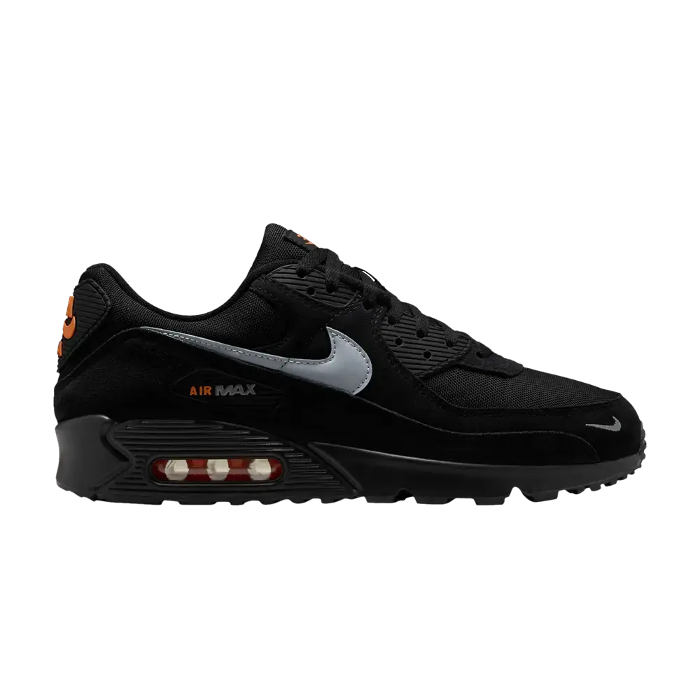 Nike Air Max 90 Black Metallic Cool Grey Orange sneaker 1 - stylecode DO6706-010