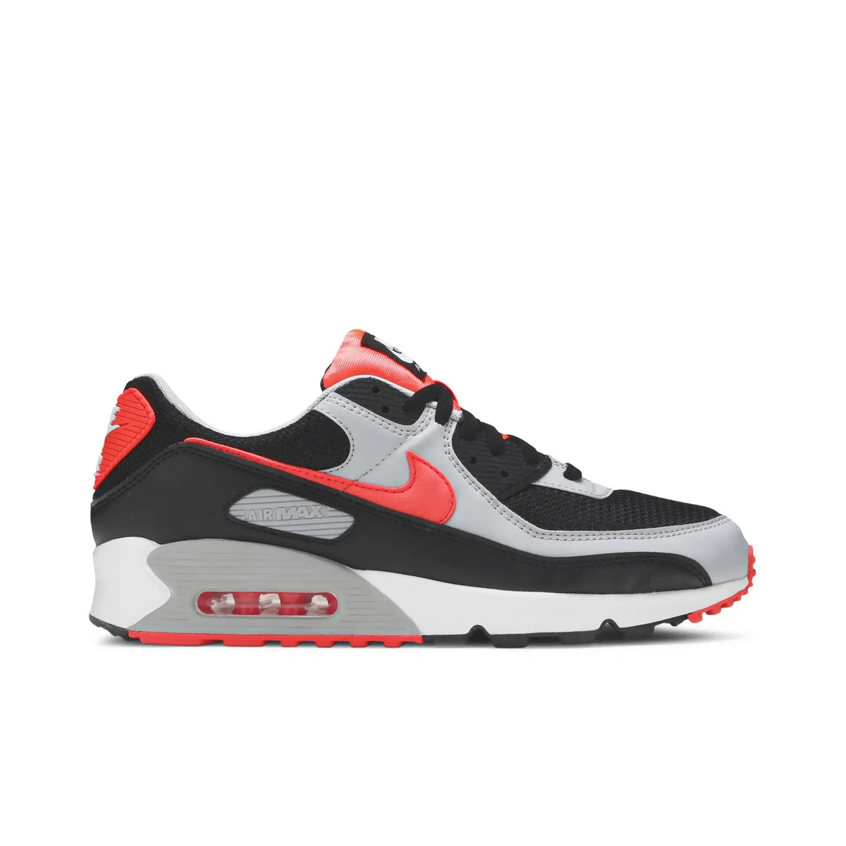 Nike Air Max 90 Black Radiant Red Wolf Grey sneaker 1 - stylecode CZ4222-001