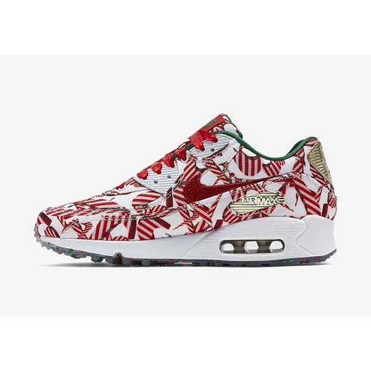 Nike Air Max 90 Candy Cane Christmas (2015) (Women's) sneaker 1 - stylecode 813150-101
