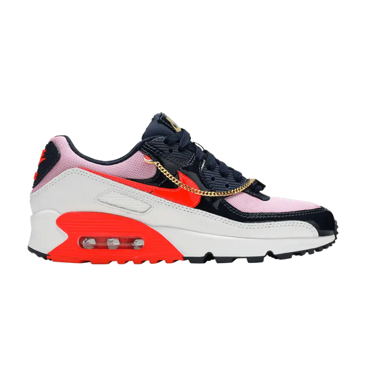 Nike Air Max 90 Cuban Link Obsidian Pink (Women's) sneaker 1 - stylecode CZ8099-100