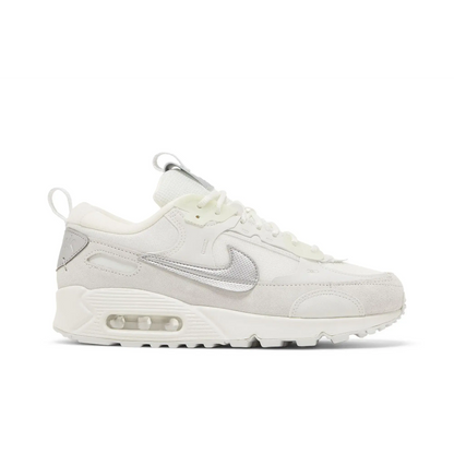 Nike Air Max 90 Futura Summit White Metallic Silver (Women's) sneaker 1 - stylecode FB1877-110