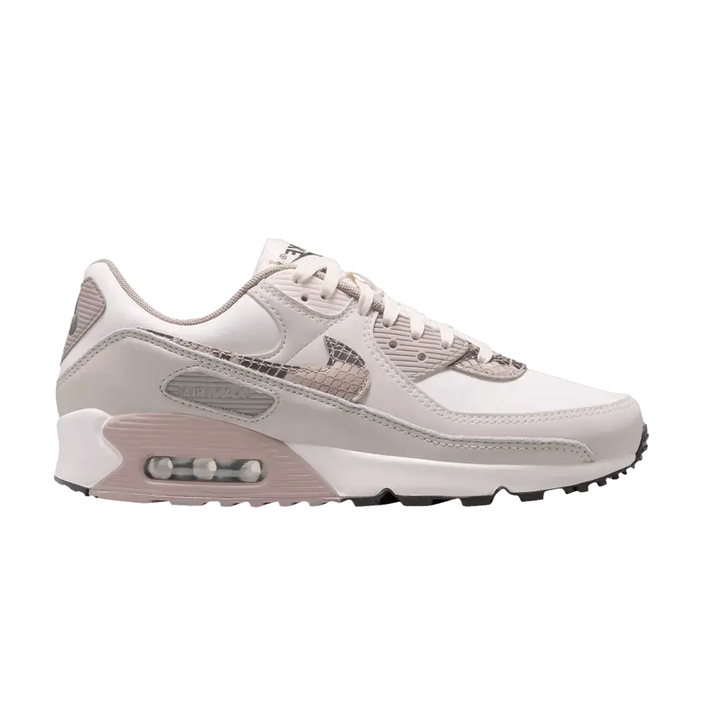 Nike Air Max 90 Light Pink Snakeskin (Women's) sneaker 1 - stylecode HV4915-100