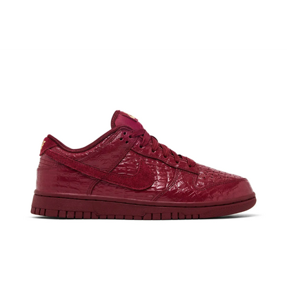 Nike Dunk Low Crocodile Team Red (Women's) sneaker 1 - stylecode HV4388-600