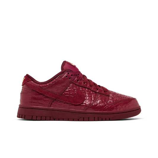 Nike Dunk Low Crocodile Team Red (Women's) sneaker 1 - stylecode HV4388-600