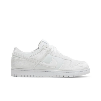 Nike Dunk Low Dover Street Market Triple White Velvet sneaker 1 - stylecode DH2686-100