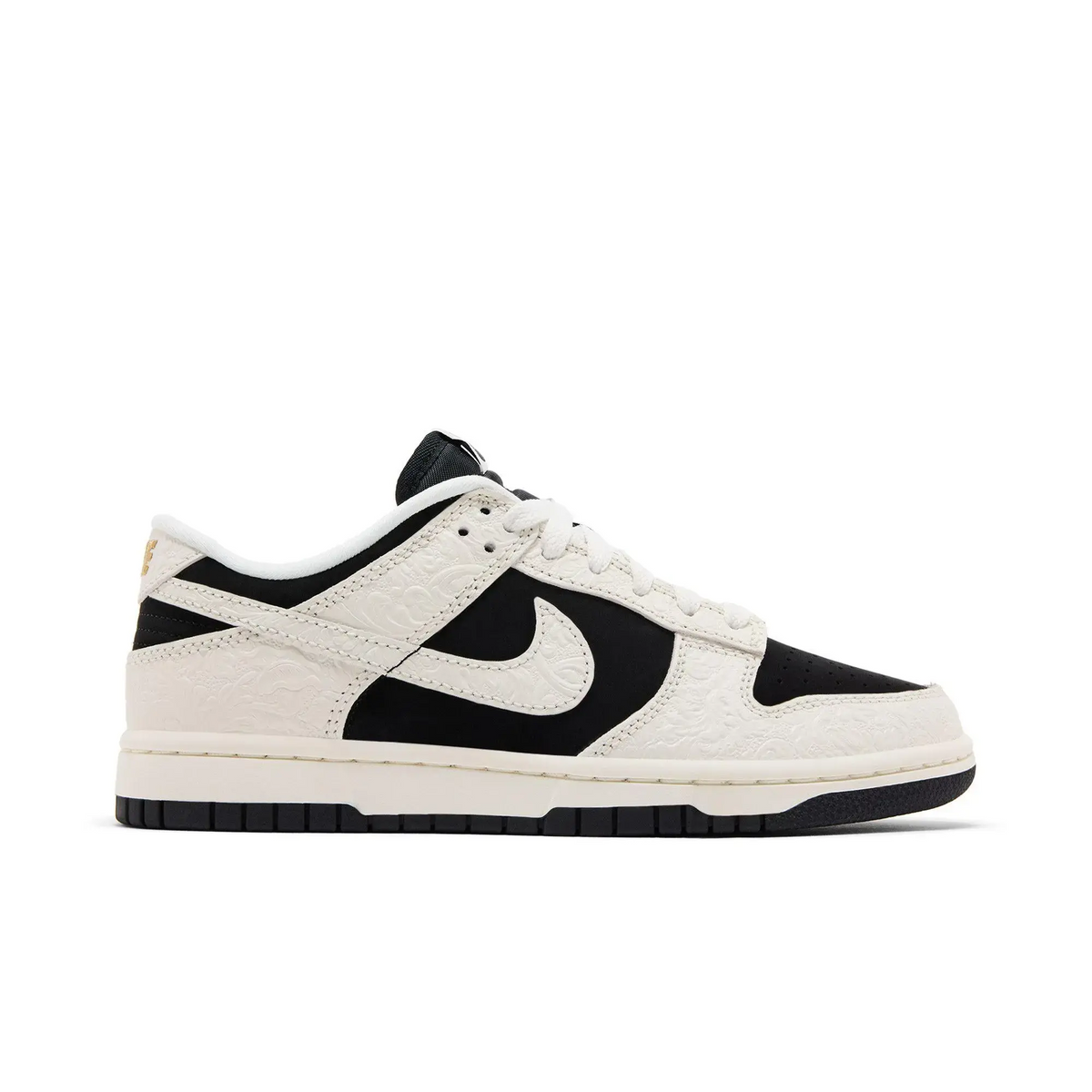 Nike Dunk Low Embossed Black Sail (Women's) sneaker 1 - stylecode IF3944-001