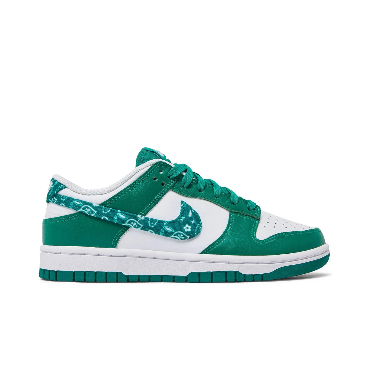 Nike Dunk Low Essential Paisley Pack Green (Women's) sneaker 1 - stylecode DH4401-102