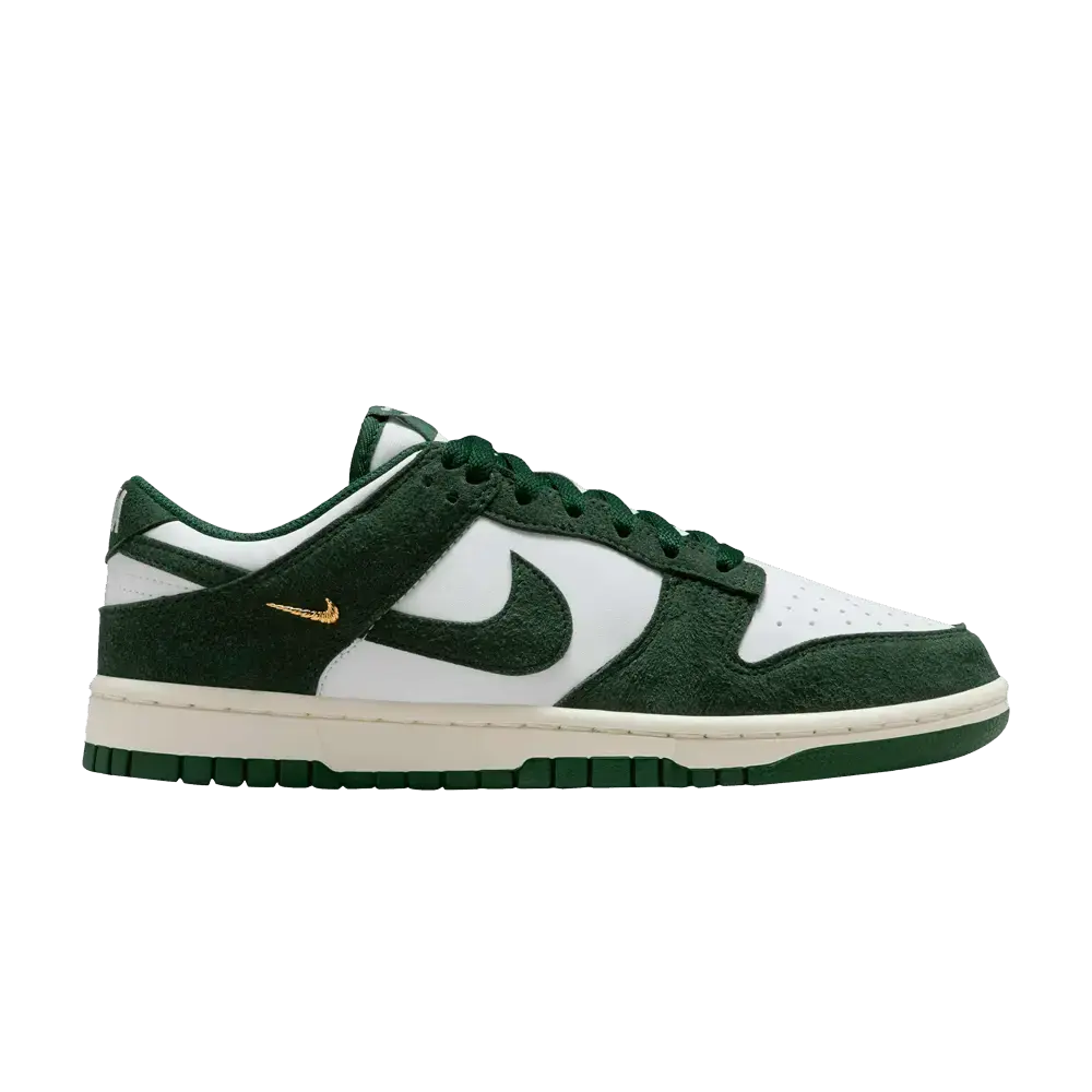 Nike Dunk Low Gorge Green Gold Mini Swoosh (Women's) sneaker 1 - stylecode IB4417-100