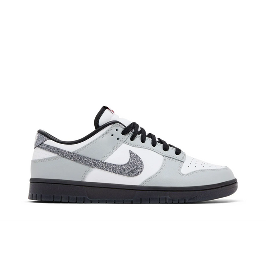 Nike Dunk Low LX Glitter Swoosh White Light Smoke Grey (Women's) sneaker 1 - stylecode HQ3462-191